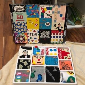 HASBRO 12 pair board game socks. BNWT